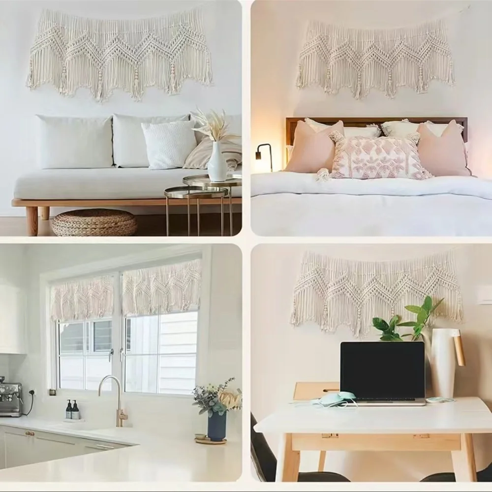 New: Soul Embellishments Modern Home Decor Boho Style Handwoven Macrame Accents